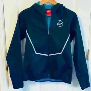 Nike Jacket Woman Hybrid Reflective Fleece Lined Softshell N7 Coat Small